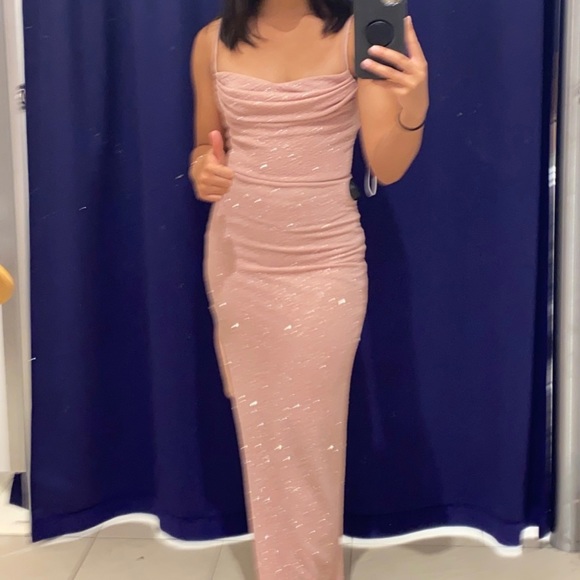 XS Windsor Lola Formal Glitter Rose Prom Dress - Picture 3 of 3